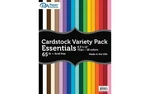 Paper Accents Variety Pack 8.5" X 11" 72PC 65 Lb Essential Colored Cardstock .... Fixed Price $25.19.