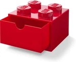 Lego Desk Drawer 4 Knobs Stackable Storage Box Red. Fixed Price $32.99.