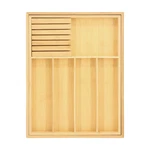 Megachef Adjustable Bamboo Drawer Storage And Organization Tray With Removable K. Fixed Price $116.78.