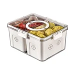 Refrigerator Organizer With Lids (2 Compartments), Fridge Storage C... Fast Ship. Fixed Price $45.99.