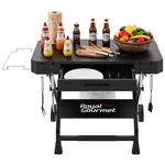 Royal Gourmet Portable Collapsible Grill Stand, Folding Cart Trolley. Fixed Price $119.99.