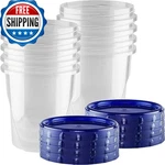 Homeygear 32 Oz - 8 Pack Twist Top Food Deli Containers Screw And Seal Lids. Fixed Price $39.64.