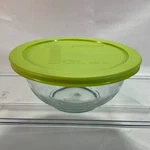 Pyrex Glass Mixing Bowl 1 Quart 322-PC Round Storage Plastic Green Lid Usa Made. Fixed Price $14.99.