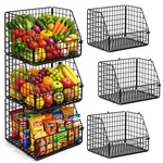 3-TIER Wall Hanging Baskets For Kitchen Organizing Fruits And Vegetable.... Fixed Price $41.85.