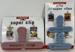 New Vintage Fairgrove Set Of 3 Super Clip Chip Bag Saver Plastic Mini - B17. Fixed Price $29.95.