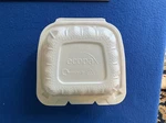 Ecopax PP225 Ivory 6"X6"X3" 1 Compartment Pebble Box Hinged Container 20 Count. Fixed Price $8.29.
