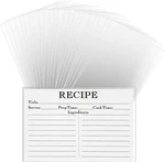 100PCS Recipe Card Protectors 4X6 Clear Plastic Sleeves Waterproof Covers. Fixed Price $14.99.