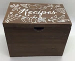 New Eccolo Wooden Recipe Box With 50 Lined Cards, 6 Dividers 7 4.5 5.5. Fixed Price $18.99.