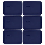 Pyrex 7210-PC 3 Cup Blue Rectangular Storage Lid 6PK For Glass Dish New. Fixed Price $24.99.