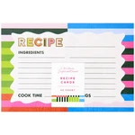 Cr Gibson Recipe Cards 4X6 Double Sided Bold Stripes 40CT Kitchen Organizer. Fixed Price $14.43.