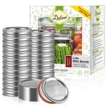 Dalzom 144PCS Canning Lids With Rings Regular Mouth, Premium Mason Jar .... Fixed Price $39.50.
