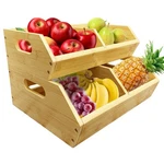 2-PACK Stackable Vegetable Storage Bins, Kitchen And Pantry Organizers St.... Fixed Price $39.60.