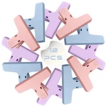 12 Pack Bag 4 Inch Macaron Colored Colors Foods Chip, Clips,p.... Fixed Price $14.59.