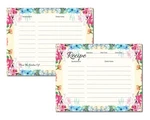 Pioneer Woman Style Floral Recipe Cards, 4.25" X 5.5" Double Sided, White. Fixed Price $24.99.