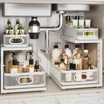 Corbyles Pack Under Sink Organizer With Next-gen Ball-bearing SLIDES,2-TIER.... Fixed Price $89.56.