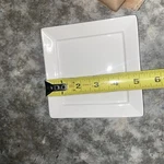 Cac China Kingsquare Porcelain Plate Box White 12 Pk For Art Painting. Fixed Price $17.00.