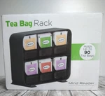 Tea Organizer Rack W/ 6 Removable Drawers Black Holds 90 Bags New. Fixed Price $16.50.