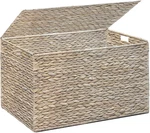 Water Hyacinth Storage Basket With Lid, 17.2 Gallon (65L) Wicker Trunk. Fixed Price $72.17.