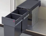 Hafele Double Waste Bin Tandem Under-sink Pull-out Trash & Recycling System (3. Fixed Price $229.41.
