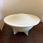 Tupperware Large 13 Double Colander Qt Strainer + Cover 2 Piece White #3105. Fixed Price $14.09.