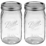 Ball Quart 32OZ Jar With Silver Lid Wide Mouth Set Of. Fixed Price $26.86.