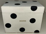 Kate Spade Deco Dot Recipe Box W/ Organizers & Cards + New 40 Refill Pack. Fixed Price $22.00.
