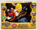 M&ms Airplane Candy Dispenser With Sound Lights, 2012 Red Yellow Mars Figures. Fixed Price $55.99.