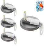 Dipesi 4 Pack Reusable Soda Can Lids With Silicone Straws Bpa-free, GRAY2. Fixed Price $25.40.