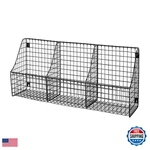 Spectrum Diversified 89076 Wall Mount Triple Storage Basket Industrial Gray. Fixed Price $79.98.