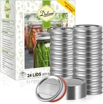 Dalzom 48PCS Canning Lids With Rings Regular Mouth, Premium Mason Jar. Fixed Price $18.42.