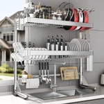Over The Sink Dish Drainer Drying Rack 3 Tier, Full Stainless Steel Dryi.... Fixed Price $159.38.