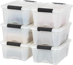 Iris Usa 13 Qt Plastic Storage Box With Lid And Latches 6 Pack Bpa-free, Dis. Fixed Price $44.01.