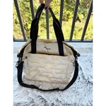Hedgren Puffer Tote Water Repellant In Pearl White Euc. Fixed Price $47.39.
