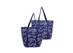 Temp-tations Set Of 2 Insulated Printed Market Totes-floral Lace Blu. Fixed Price $30.99.