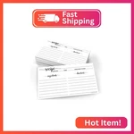 321DONE Recipe Set Of 50, Double-sided Thick 3X5 Blank Cards, Whi. Fixed Price $18.31.