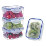 Kigi Small Food Storage Containers Rectangle 4-SIDED Locking Airtight Lids. Fixed Price $28.16.