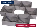 Diommell 6 Pack Foldable Cloth Storage Box Closet Dresser Drawer Organizer Fabri. Fixed Price $36.21.