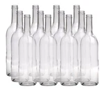 Wine Bottles - 750 Ml, Flint Claret, Flat Bottom, Screw Top, Case Of 12, Update. Fixed Price $35.38.