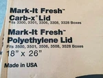 Rubbermaid Commercial #3502 White Food/tote Box Lids, 26W 18D, Of 6, Nib!. Fixed Price $22.99.