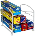 Wrap Organizer Rack For Kitchen Cabinet, White (small/standard, 2-1/2" Box). Fixed Price $20.73.
