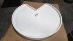 Rev-a-shelf Polymer Kidney Lazy Susan Tray Set W/hdw White LD-2472-28-11-1. Fixed Price $115.00.