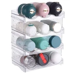 4 Tier Bottle Organizer 12 Stackable Rack Clear Kitchen Storage. Fixed Price $52.99.