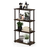 Furinno 4 -tier Brown Utility Shelving Unit. Fixed Price $44.88.