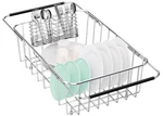 Fanbsy Small Dish Drainer Rack Sink Adjustable, Expandable Stainless Steel.... Fixed Price $44.47.