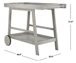 Safavieh Renzo Bar Cart, Reduced Price 2172776977 PAT7032B. Fixed Price $150.00.