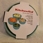 Kitchenaid Aqua 4 Piece Prep Bowls. Fixed Price $17.99.