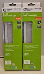 Commercial Electric White 9IN. Led Under Cabinet Light 57001WH - Lot Of 2 New Y. Fixed Price $34.99.