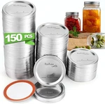 150 Canning Lids Regular Mouth 2.76IN Leak-proof Mason Jar For Ball/kerr. Fixed Price $28.69.