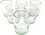 Dos Sue Hand Blown Mexican Drinking Glasses Set Of 6 Natural Clear. Fixed Price $68.82.