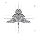 Master Freefall Parachutist Badge Sticker Water Bottle Phone Tumbler Hard Hat. Fixed Price $9.99.